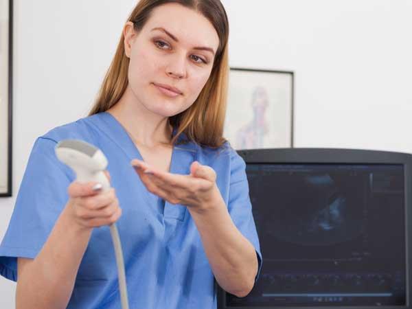 Ultrasound sonogram exam