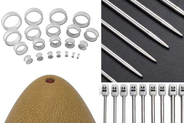 Week 3 : 4mm, Phimoheal rings and knitting needles